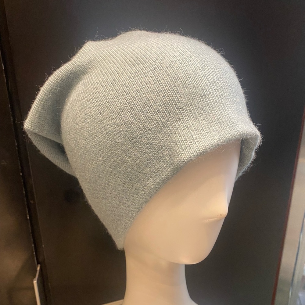 Cashmere beanie/hat. Slouchy or fitted. Amazing softness and warmth.
